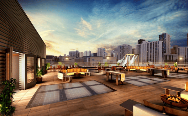 Rooftop event spaces Chicago