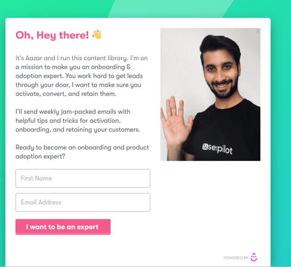userpilot popup