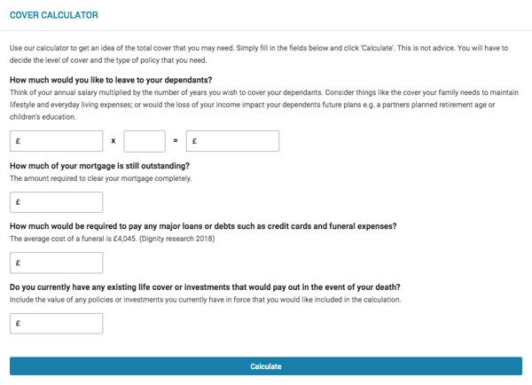 insurance calculator