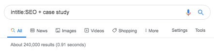 seo case study