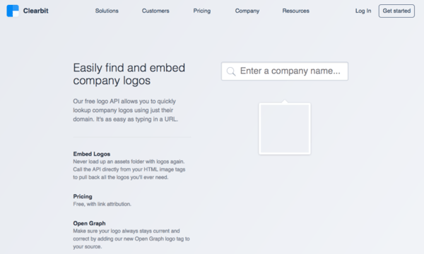 clearbit logo tool