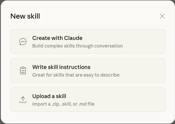 Adding skills on Claude
