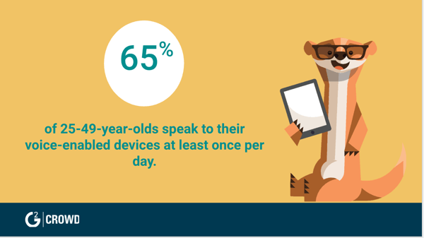 Adults use voice search every day