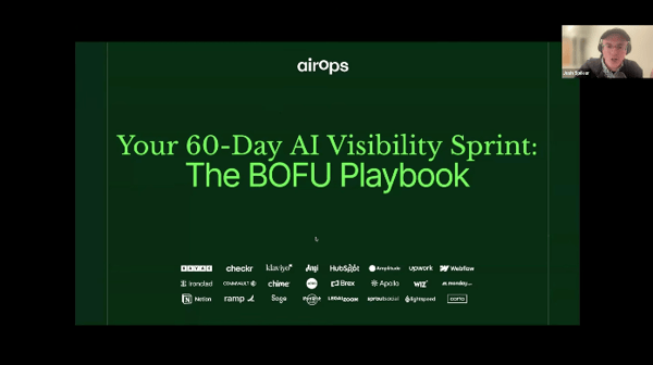 AirOps webinars for lead gens