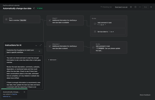 Asana Workflow automation
