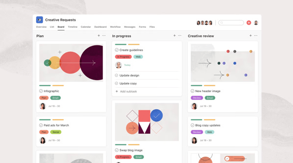 Asana team collaboration