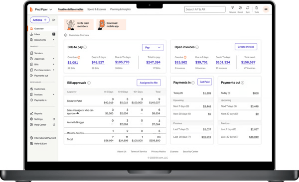 BILL AP/AR's billing report