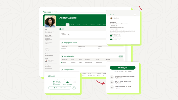 BambooHR job info tab