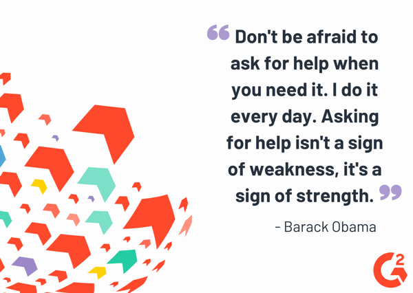 Barack Obama quote about asking for help