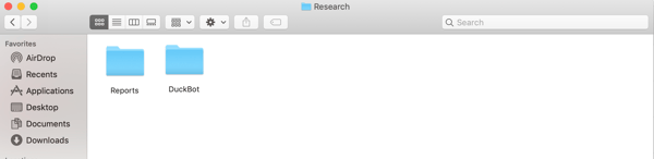 Make a folder to house all the code for your bot
