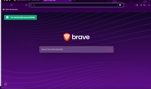 Browsing privately with TOR on Brave