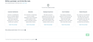 Building surveys with AI on SurveyMonkey