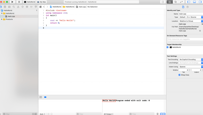 C++ tutorial for beginners output
