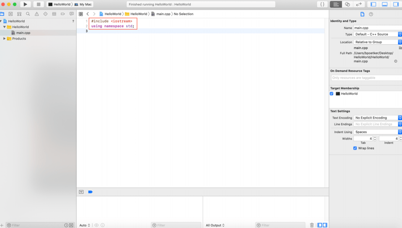 C++ tutorial for beginners step 1
