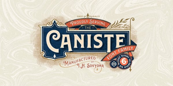 Caniste font family