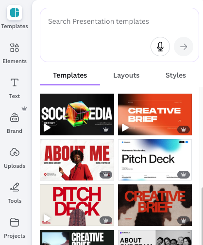 Canva templates