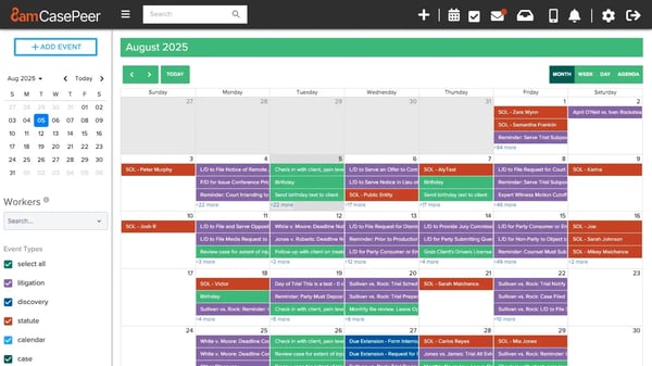 CasePeer-Calendar