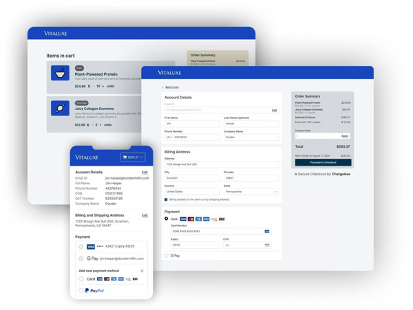 Chargebee billing dashboard