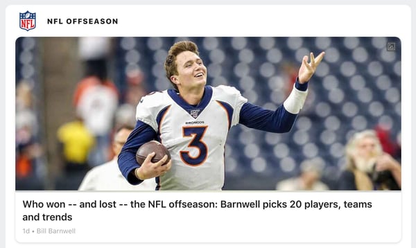 football nfl headline