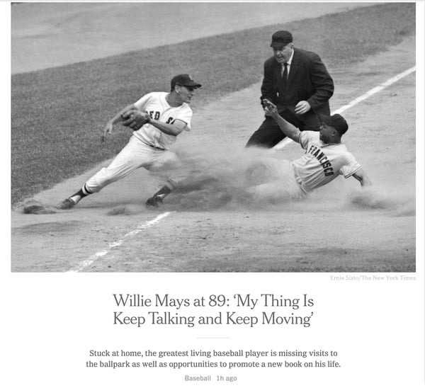 willie mays article