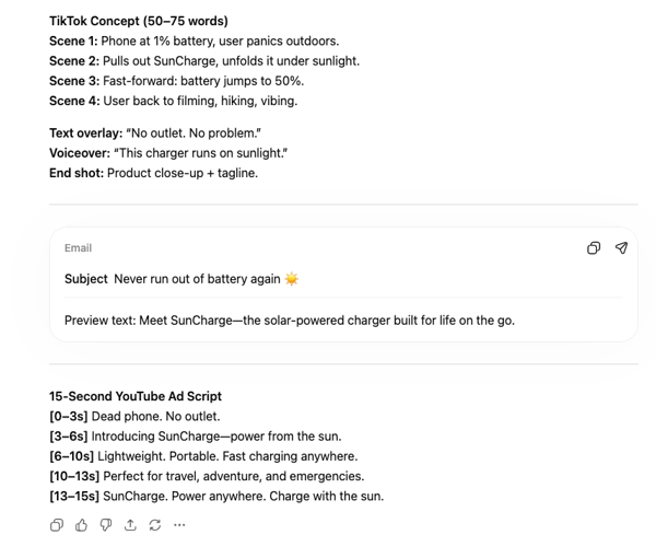 ChatGPT content creation test 2