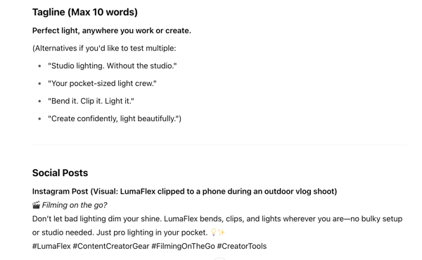 ChatGPT content creation