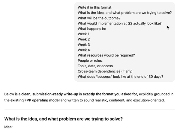 ChatGPT writing tasks
