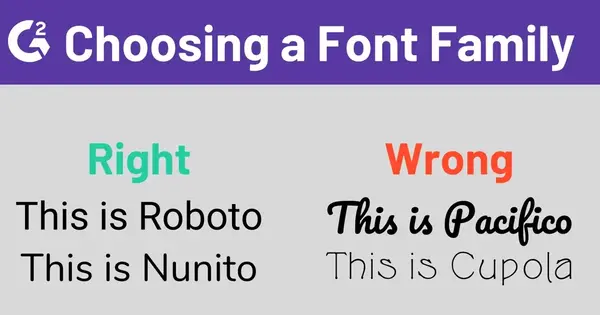 Choosing a Font Family