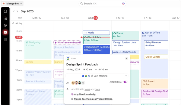 ClickUp Calendar