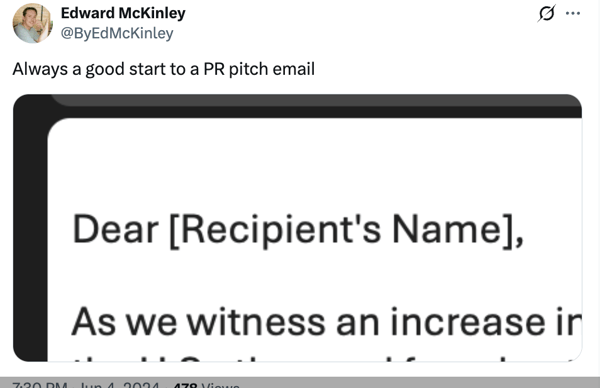 Common media pitch mistakes no name