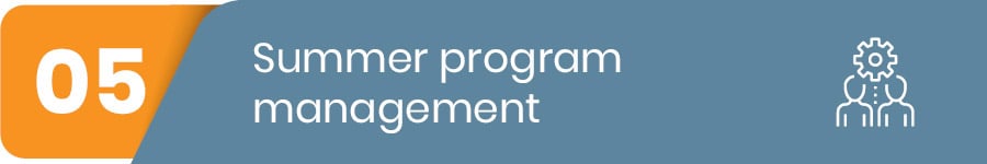 summer program management