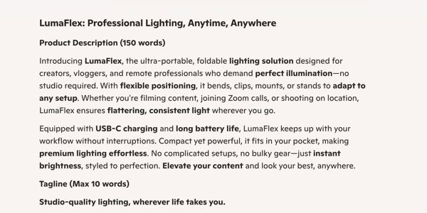 Copilot content creation