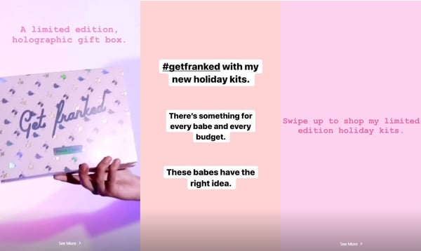 frank body ig stories
