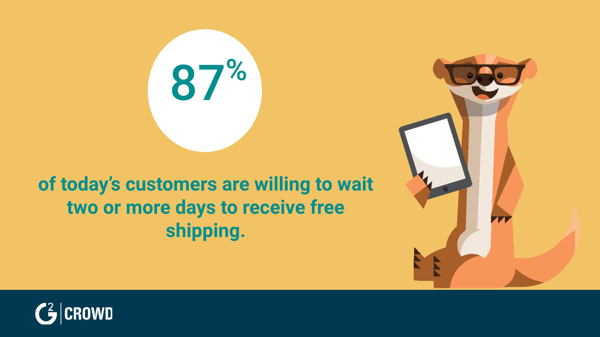 Customers prefer free shipping