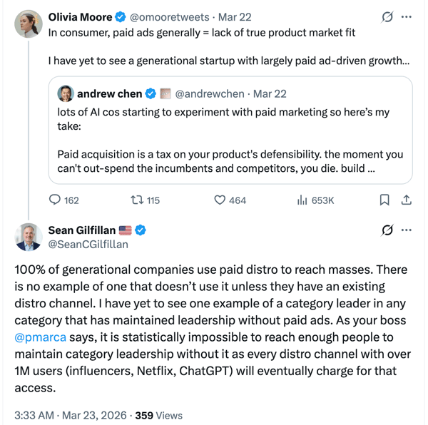 Demand gen vs lead gen (paid ads)