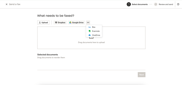 Dropbox Fax