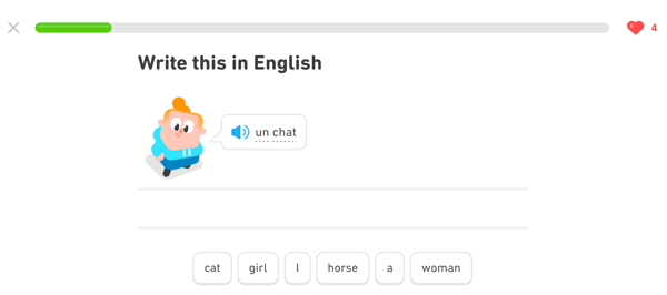 Duolingo lessons