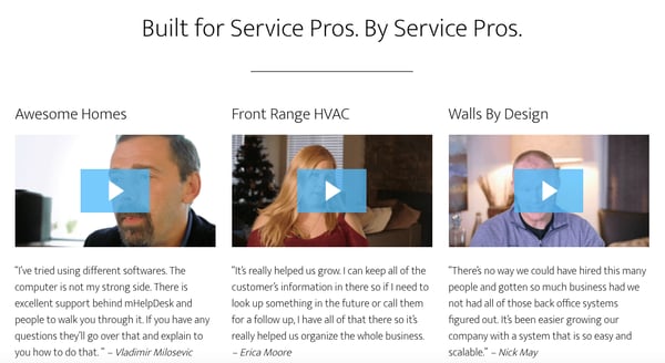 mHelpDesk case study landing page