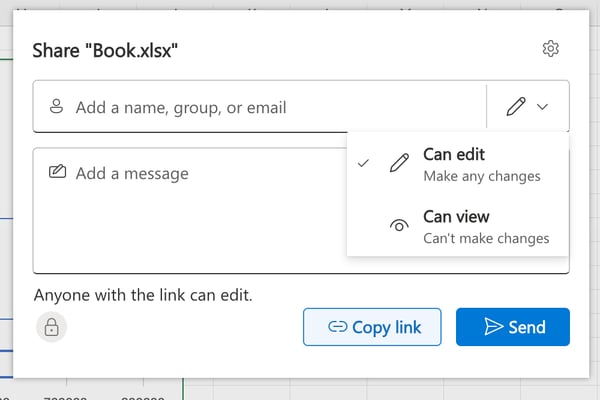 Excel sharing- only Can edit and Can view, no Commenter option
