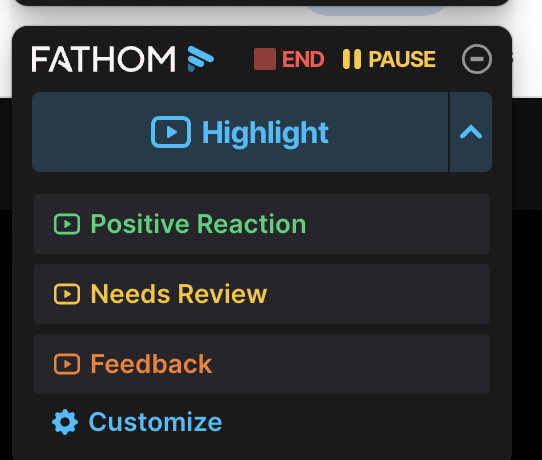 Fathom during meetings