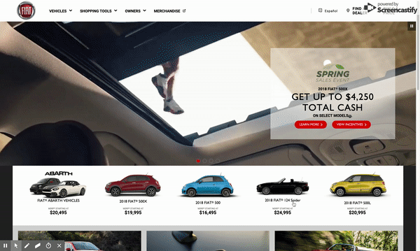FIAT Homepage Background Video
