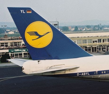 lufthansa yellow blue logo
