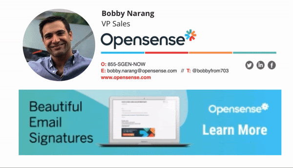 opensense email signature