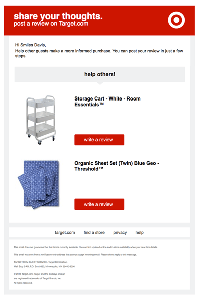 target email 