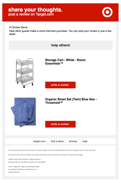 target email