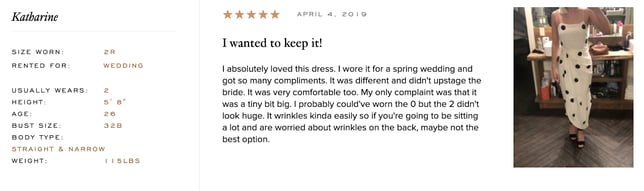 rent the runway review