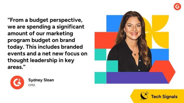 G2 CMO Sydney Sloan on how AI is shifting the focus towards brand