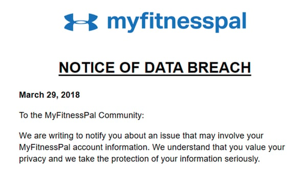 myfitnesspal data breach