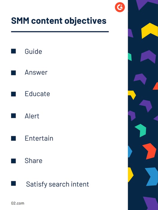 objectifs de contenu marketing des médias sociaux