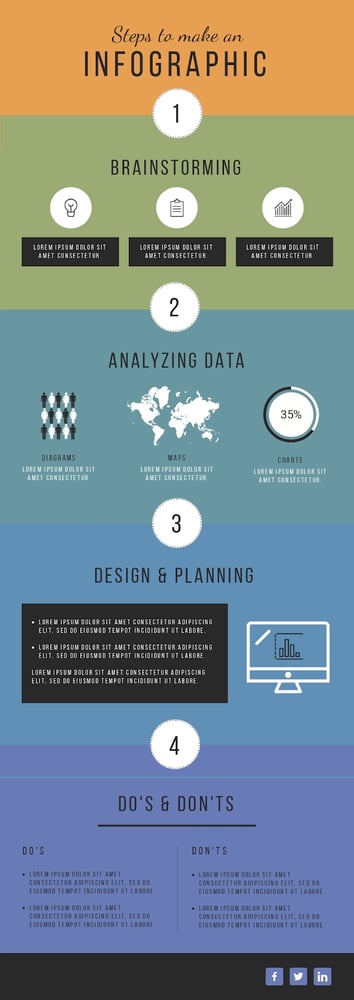 infographic creation steps infographic